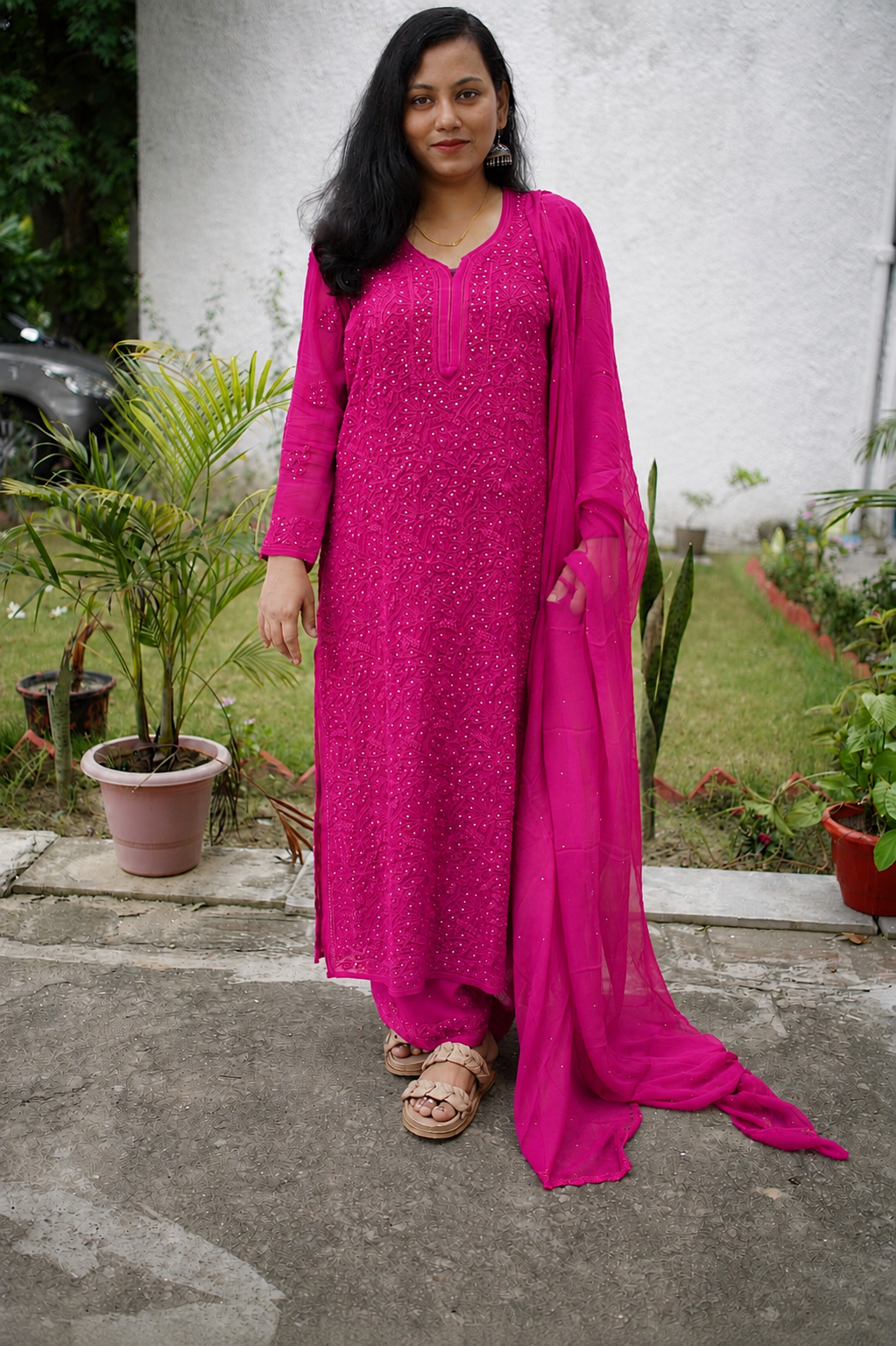 Dua Anchor Jaal Kamdani Kurta Set - Image 4