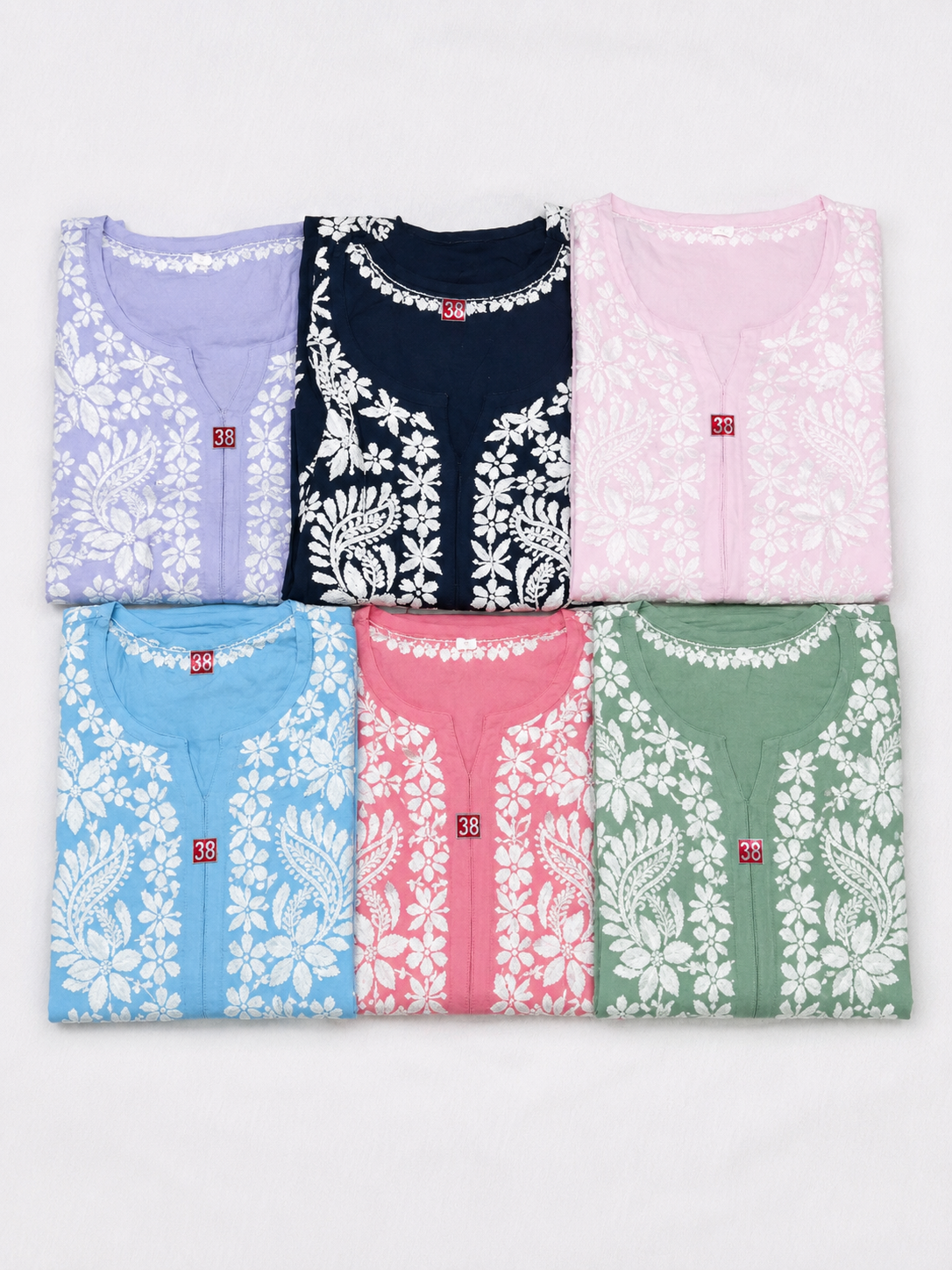 Zara Modal Cotton Chikankari Kurti - Image 2
