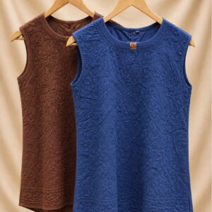 Kavya Pure Mul Cotton Jaal Short Top