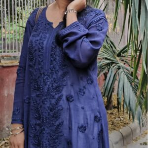 Inayat Pure Viscose Rose Pattern Kurti