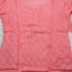Zoya Pure Muslin Resham Jaal Short Top